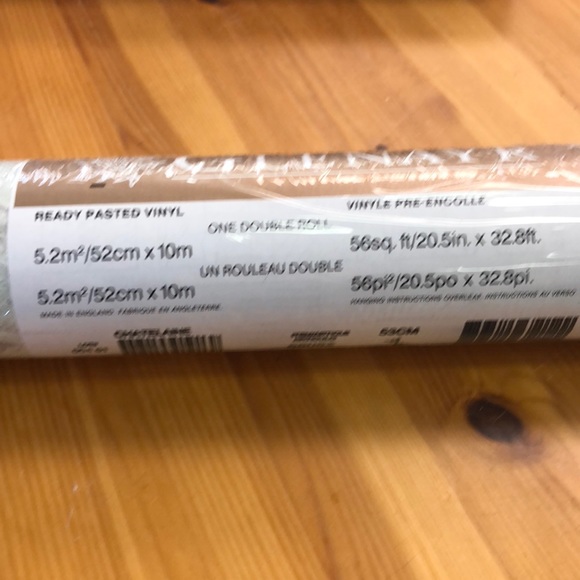 📜📜📜Green & Lavender vinyl wallpaper - Picture 6 of 6